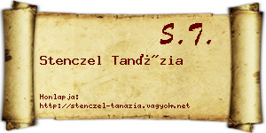 Stenczel Tanázia névjegykártya